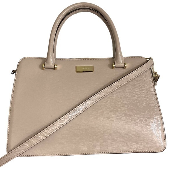 Kate Spade Pink Patent Leather Two Way Tote Crossbody Bag